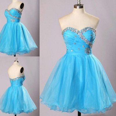 Sweetheart A-line Homecoming Dresses,short Prom..