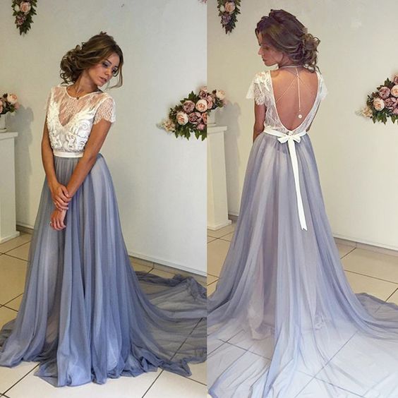 O Neck Lace A Line Prom Dresses Long Prom Dresses Cheap Prom Dresses Evening Dress Prom Gowns Form On Luulla