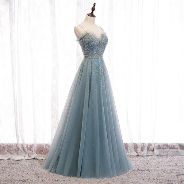 Sexy Spaghetti Straps A-Line Prom Dresses, Evening Dress Prom Gowns, Formal Women Dress,Prom Dress   cg20997 main image 1