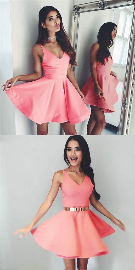 Cute A-line Homecoming Dresses,short Prom Dresses, Homecoming Dresses ...